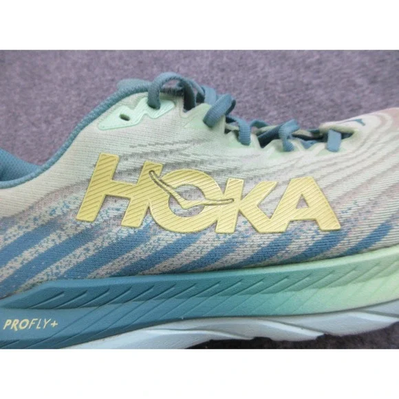 Hoka Mach 5 Shoes‎ Mens Size 12D Blue Green Running Sneaker Trainers Lightweight